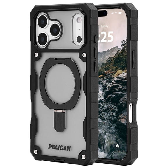 Pelican Apple iPhone 17 Pro Max MagSafe Compatible Shield Phone Case with Stand - Smoke