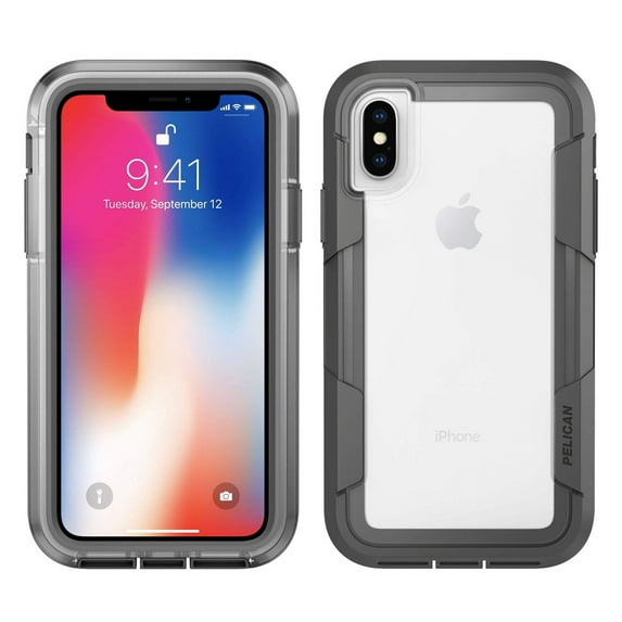 Pelican Apple iPhone X / Xs Case | Voyager Series - Clear/Grey