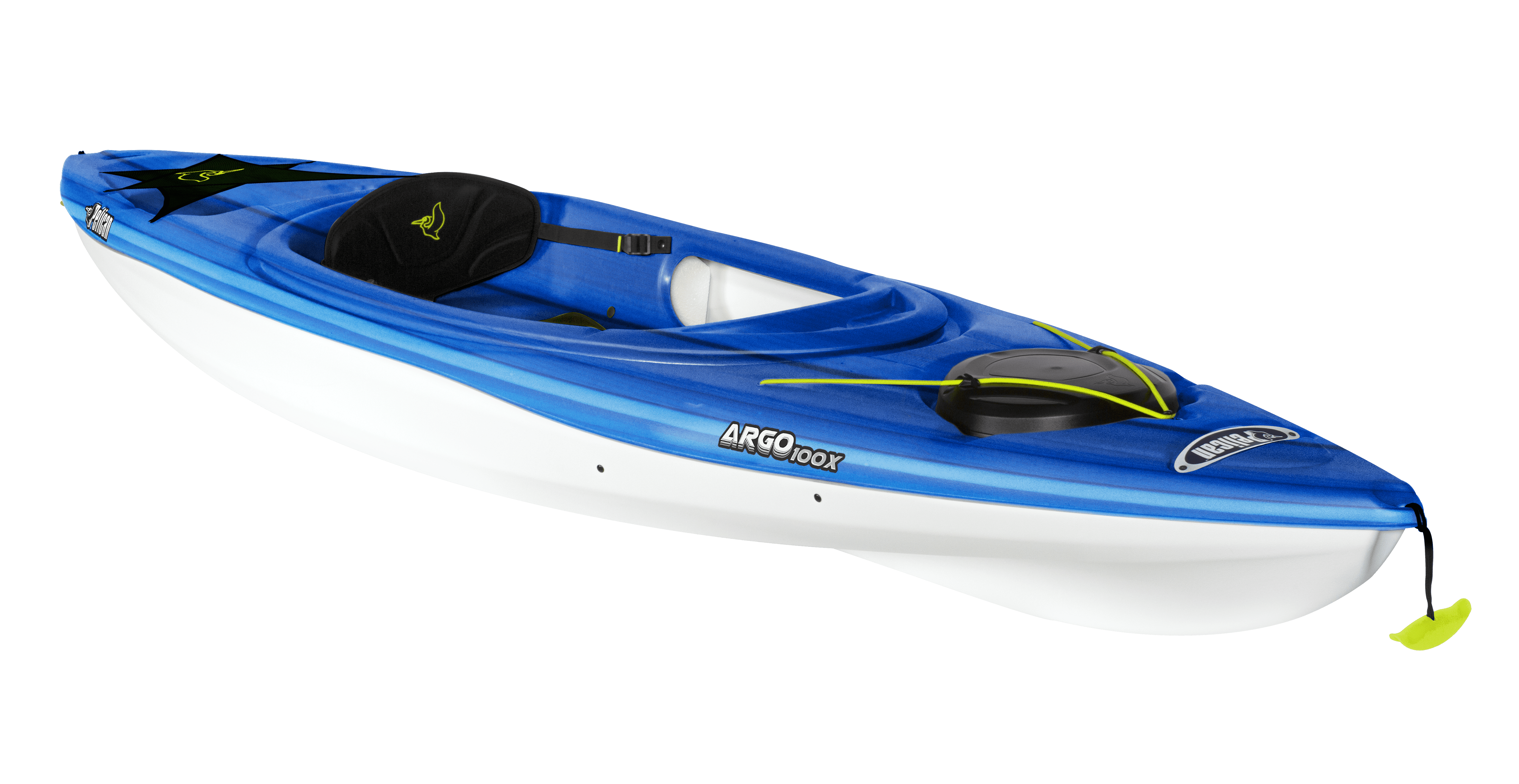 Pelican - Argo 100X - Sit-in Recreational Kayak - 10 ft - Fade Deep Blue White