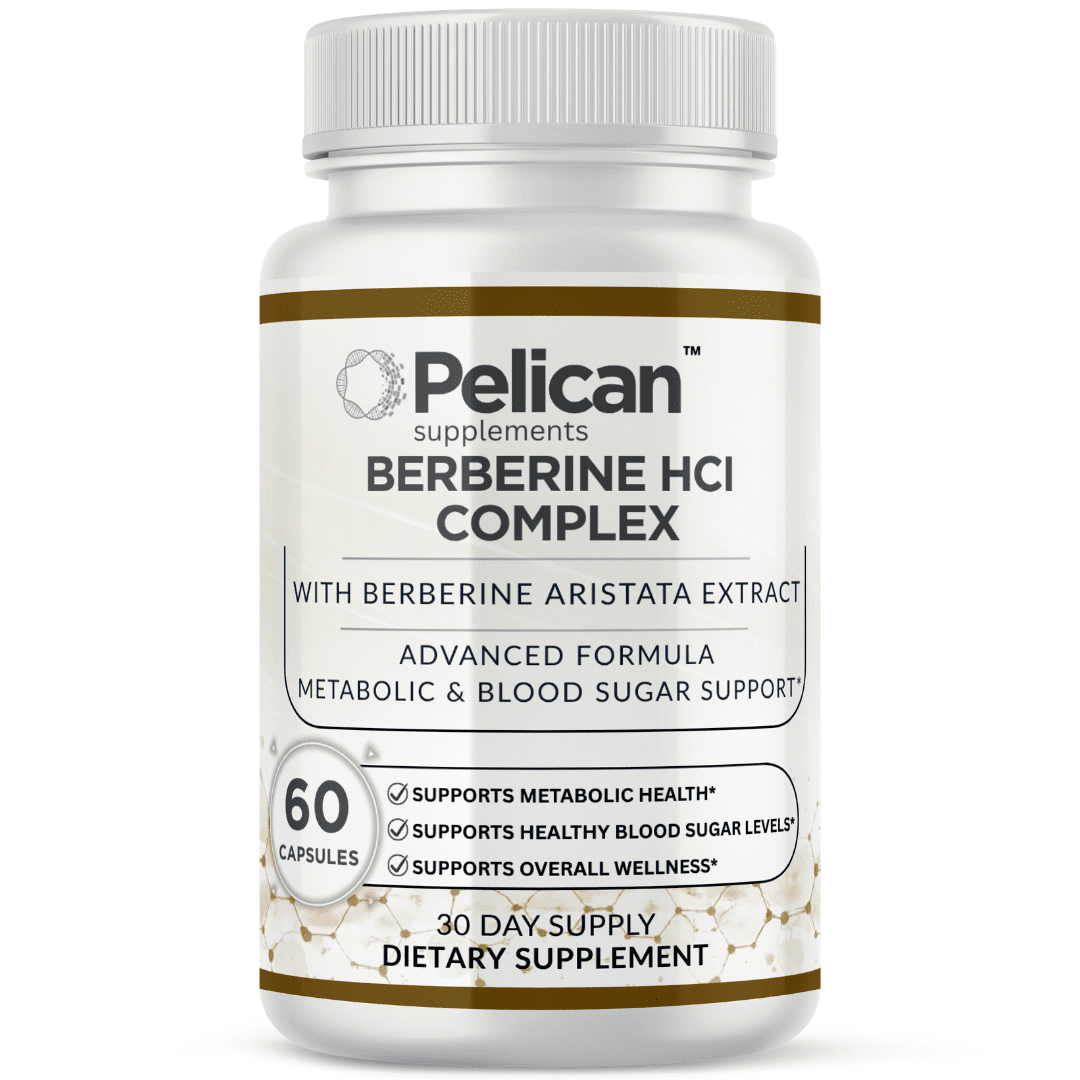 Pelican Berberine HCl Complex – Advanced Metabolic Support Formula – 60 Capsules