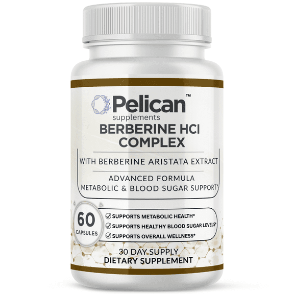 Pelican Berberine HCl Complex Advanced Metabolic Support Formula 60 Capsules