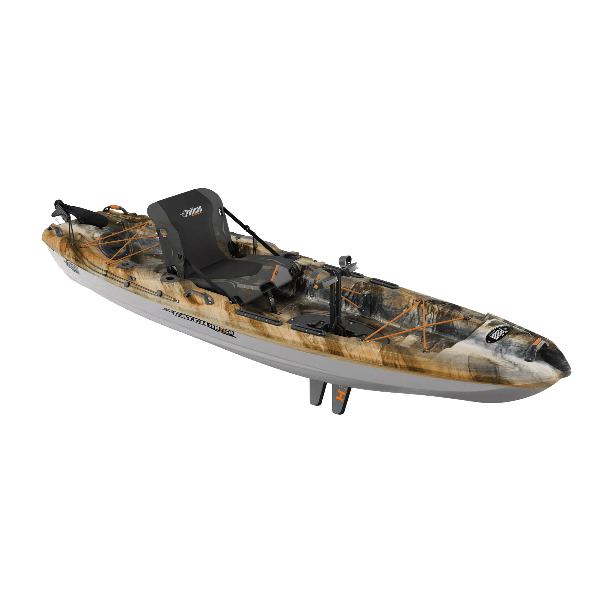 Pelican Catch 130 Hydryve II Sit-On-Top Fishing Kayak, 13' - Sandstone
