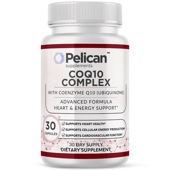 Pelican CoQ10 Complex Advanced Heart & Energy Support Formula 30 Capsules