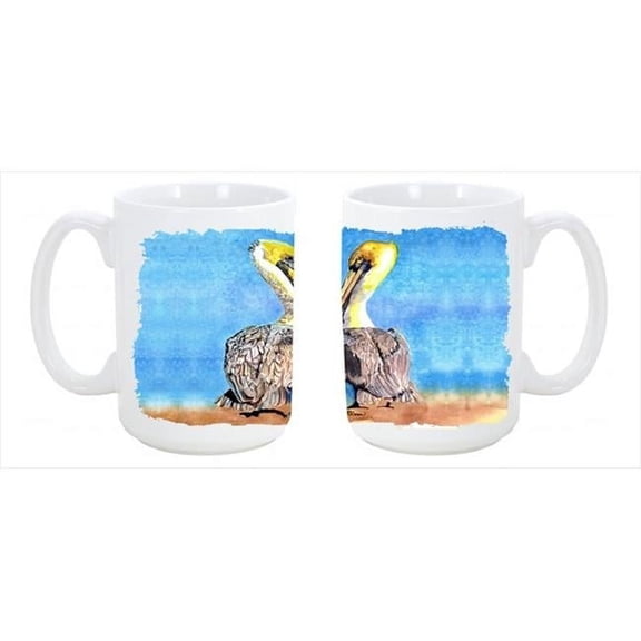 Pelican Dishwasher Safe Microwavable Ceramic Coffee Mug 15 oz.