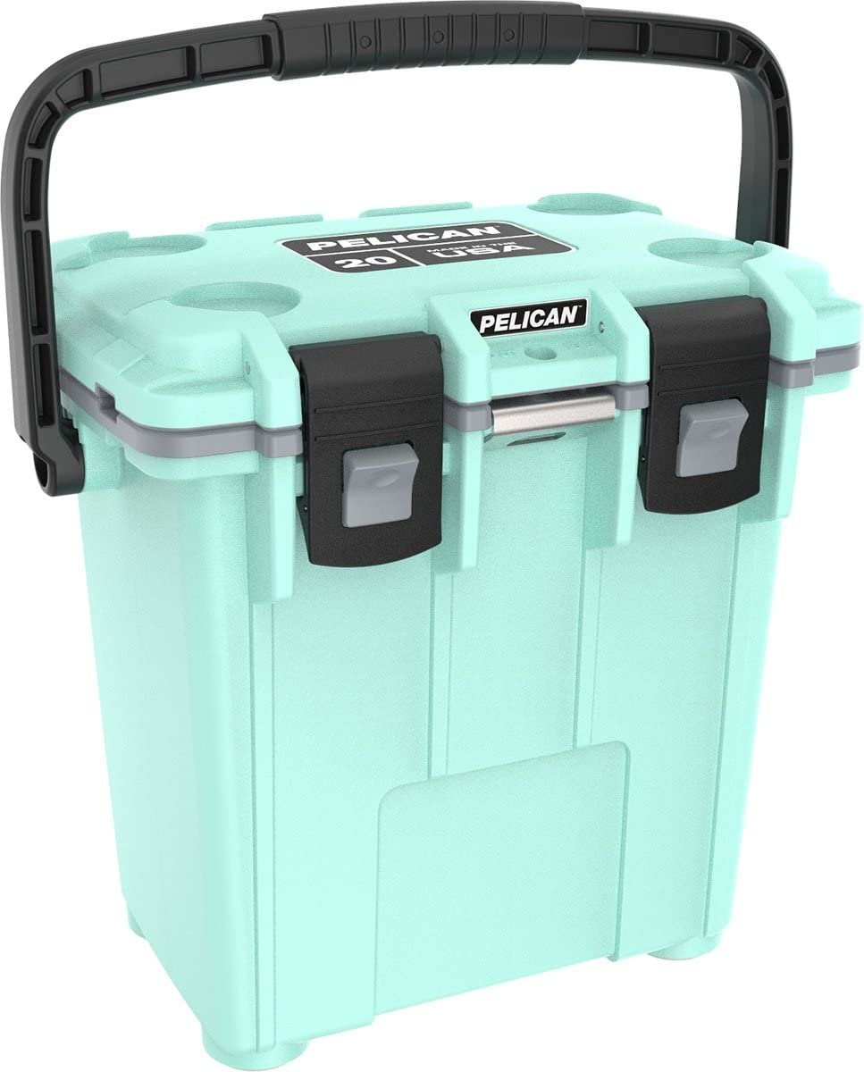 Pelican Elite 20 Quart Cooler Seafoam/Gray, Model:20Q-1-SEAFOAMGRY