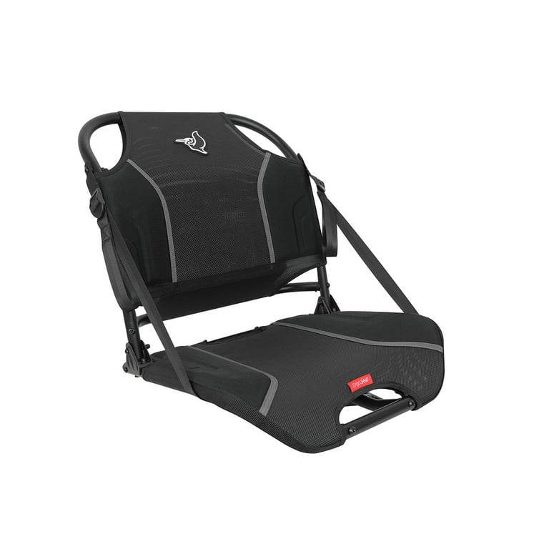 Pelican Ergo360 Swivel Boat Seat - Premium Fishing Seat - Adjustable  Backrest - Bass Raider Compatible - Black