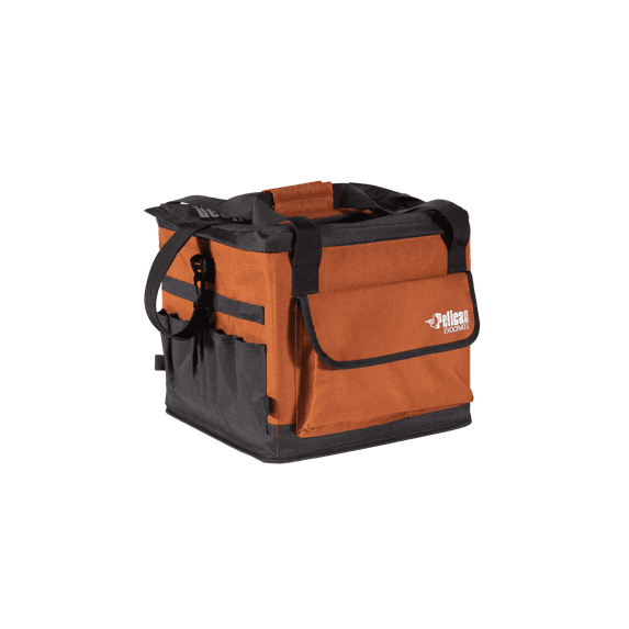 Pelican Exocrate Fishing Bag - Large Saltwater Resistant Fishing Bag - Kayak Fishing Tackle Bag - 13 x 13 in - Orange