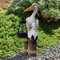 thumbnail image 1 of Pelican Garden Statue with Solar Lantern 16.5" Pelican Solar Light for Outside Decor Sculptures & Statues Lights for Lawn Decor Unique Ornament Women Mom Gift, 1 of 5