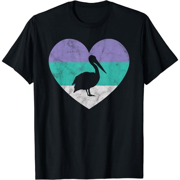 Pelican Gift For Women & Girls Retro Cute T-Shirt