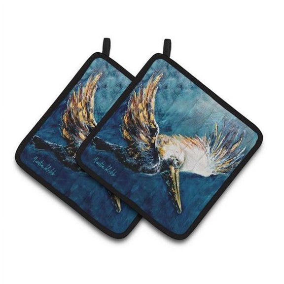 Pelican Go for It Pair of Pot Holders 7.5 x 3 x 7.5 in.