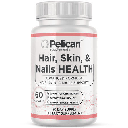 Pelican Hair Skin & Nails Support – Advanced Hair, Skin & Nails Formula – 60 Capsules