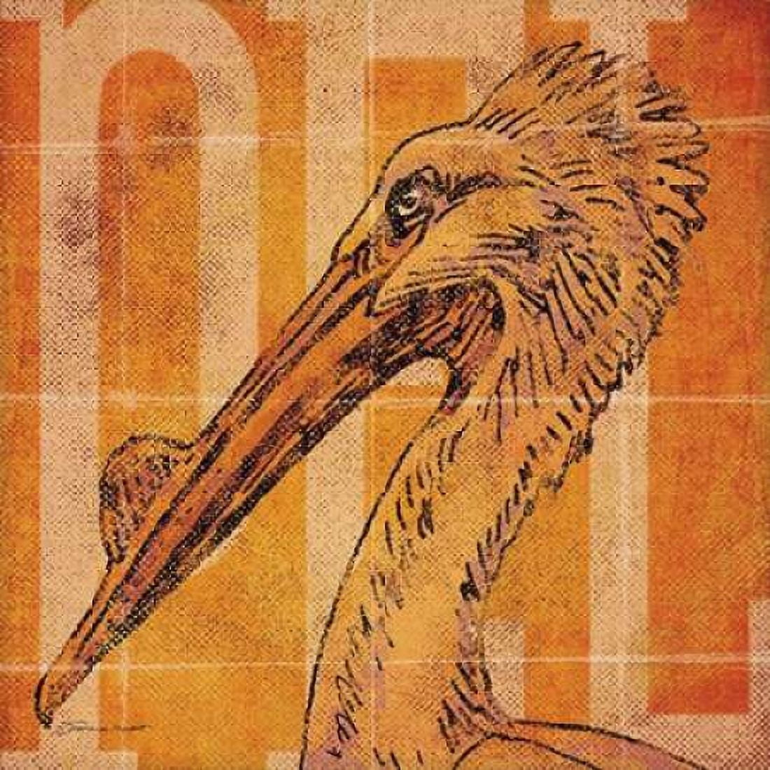 Pelican Head Canvas Art - Stephanie Marrott (24 x 24)