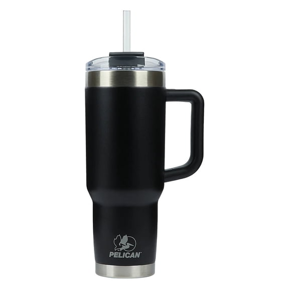 Pelican Hydration Pelican Porter 40 oz. Recycled Double Wall Stainless Steel Travel Tumbler - Jet Black