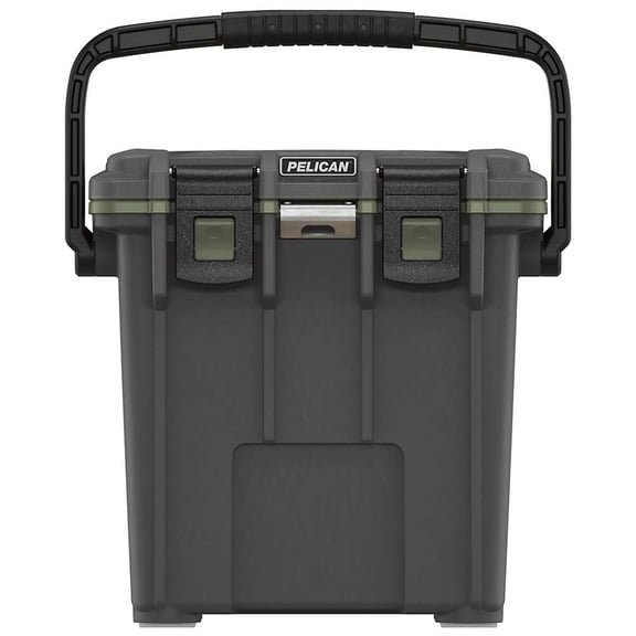 Pelican IM20QT Elite 20 Qt Hard-Sided Cooler with Integrated Cup Holders, White