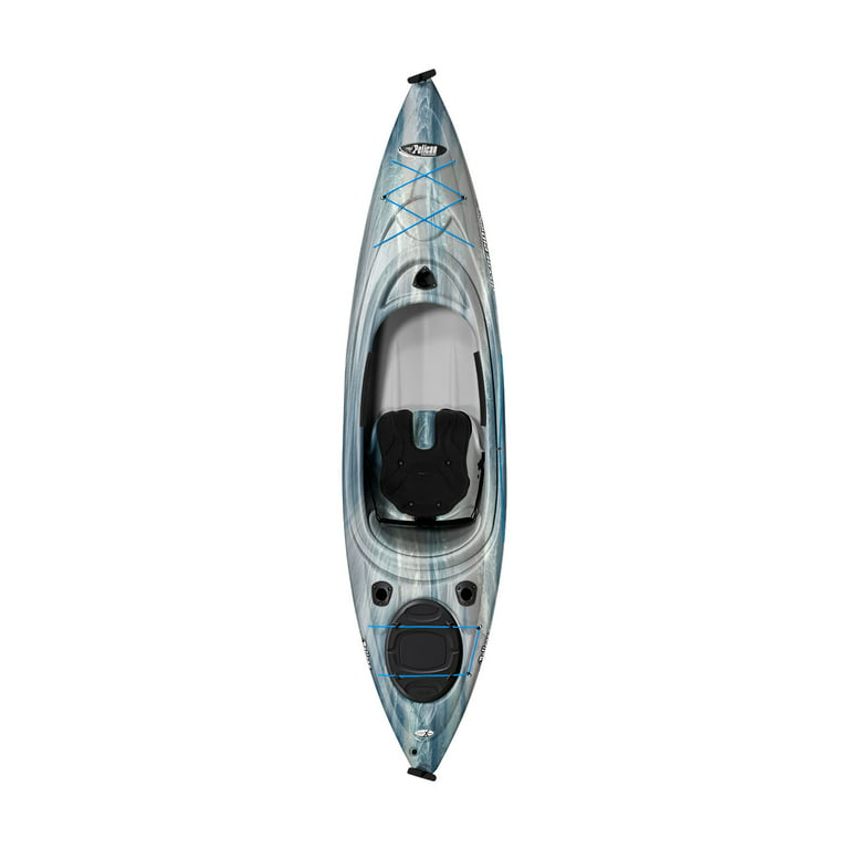Pelican - Intrepid 100XP - Sit-In Recreational Kayak - 10 ft - Forest Mint