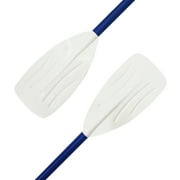 Pelican Kid Size Kayak Paddle - Compact 3-Piece Blade & Shaft - 60 in - White/Blue