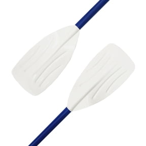 Pelican Kid Size Kayak Paddle - Compact 3-Piece Blade & Shaft - 60 in - White/Blue