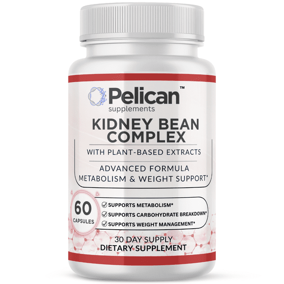 Pelican Kidney Bean Complex  Advanced Metabolism Support Formula  60 Capsules