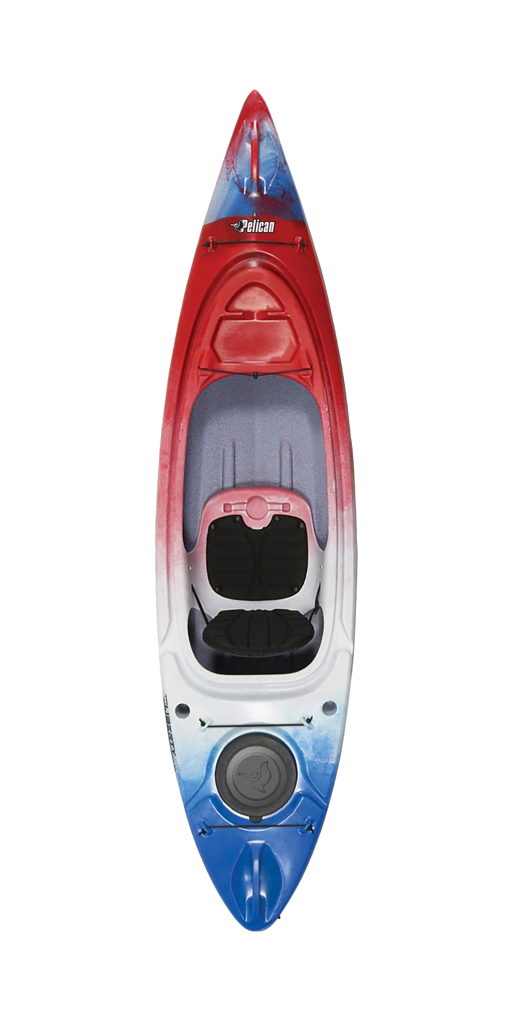 Pelican - Liberty Recreational Kayak - Red White Blue - image 1 of 8