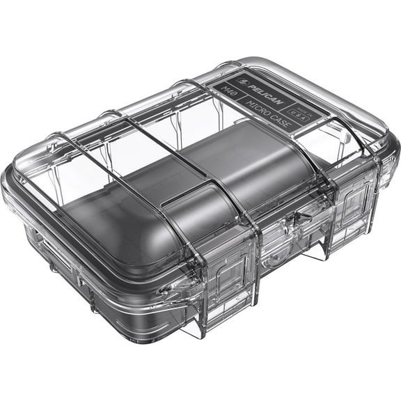 Pelican Micro Storage Case M40 Black Clear Lid with Liner