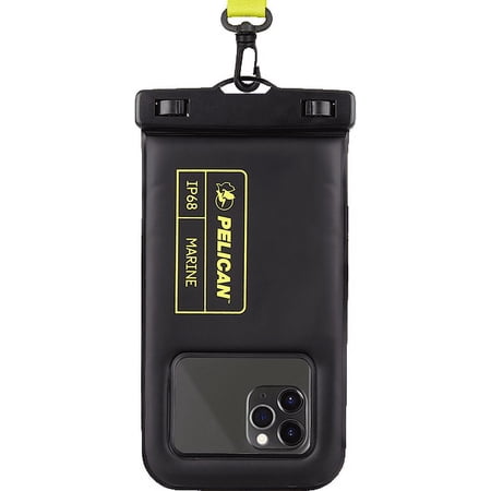 Pelican Marine Waterproof Pouch Large Size for most Smartphones up to 6.5- Universal - Black