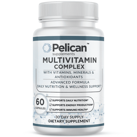 Pelican Multivitamin Complex Advanced Daily Wellness Support Formula 60 Capsules