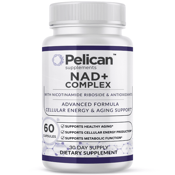 Pelican NAD+ Complex – Advanced Cellular Energy Support Formula – 60 Capsules