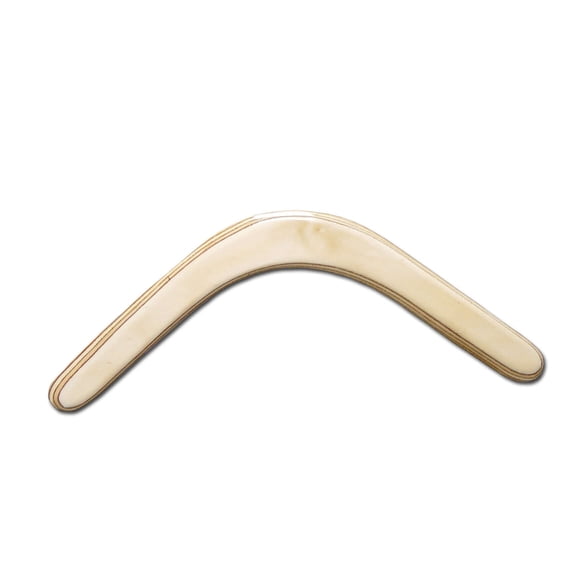 Pelican Natural Boomerang - Hand crafted wooden boomerang from Australia