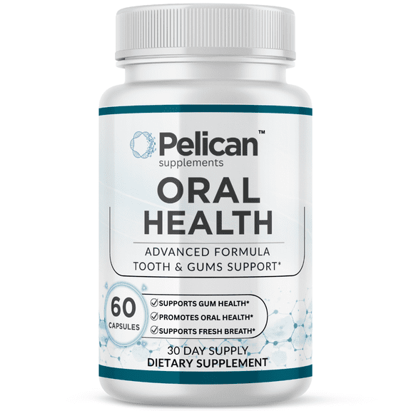 Pelican Oral Health  Advanced Tooth & Gum Support Formula  60 Capsules