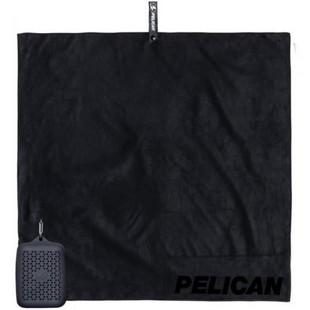Pelican Outdoors Multi Use Towel with Case, Black