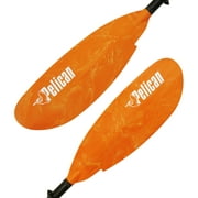 Pelican - Poseidon Kayak Paddle - Adjustable Aluminum Shaft with Reinforced Fiberglass Blades - 89 in - Orange