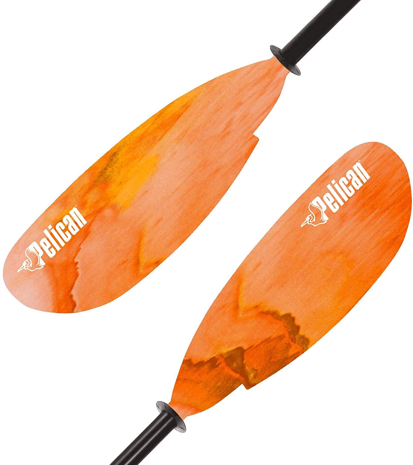 Pelican - Poseidon Kayak Paddle - Adjustable Aluminum Shaft with Reinforced Fiberglass Blades - 89 in - Orange