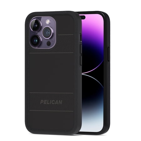 Pelican Protector Series Apple iPhone 14 Pro Case [MagSafe Compatible] - 15Ft. Drop Protection - Black