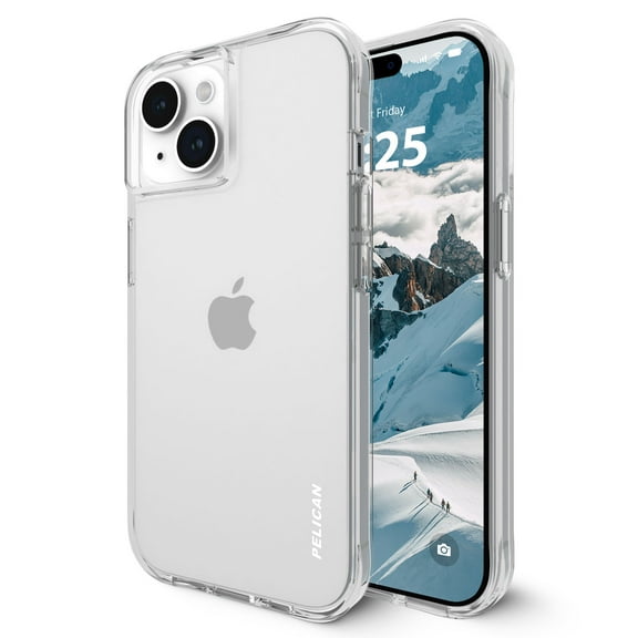 Pelican Ranger Series Apple iPhone 15 Case [Wireless Charging Compatible] - 15ft Drop Protection - Clear
