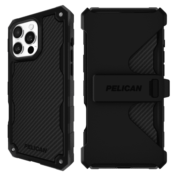 Pelican Shield Apple iPhone 16 Pro Max MagSafe Compatible Case and Holster - Carbon