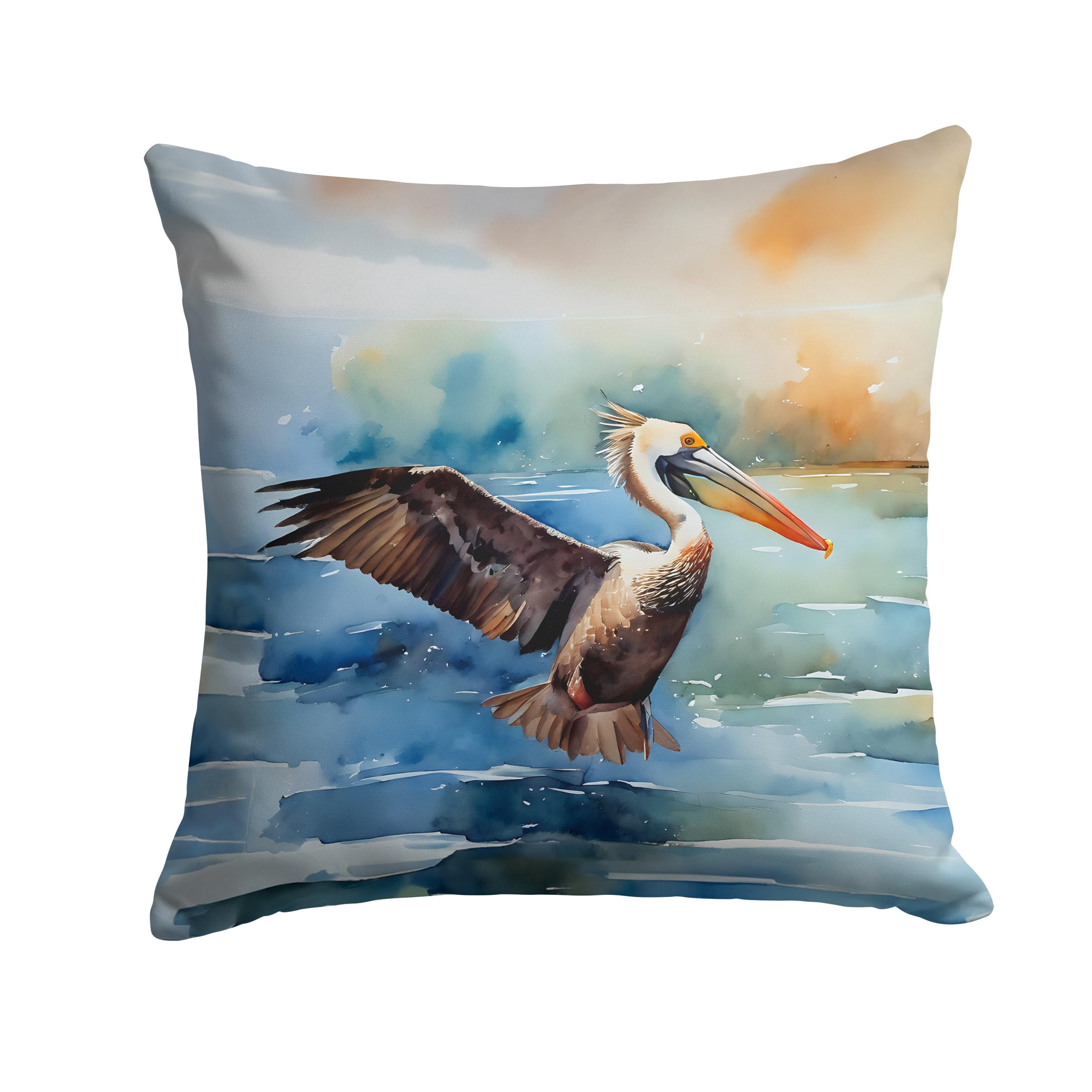 Pelican Throw Pillow 14 in x 14 in