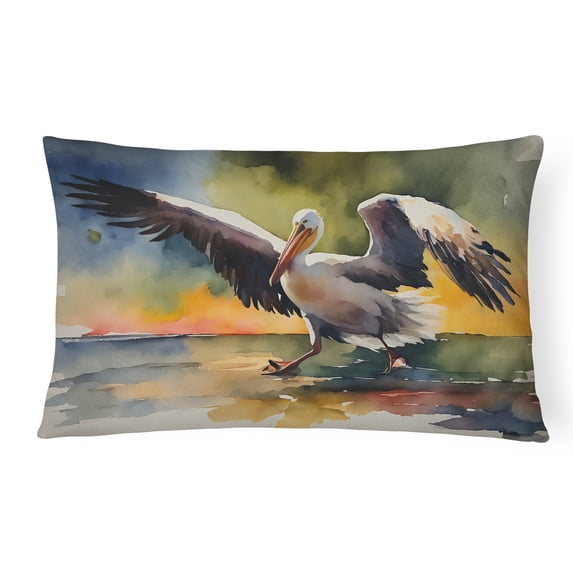 Pelican Throw Pillow 12 in x 16 in