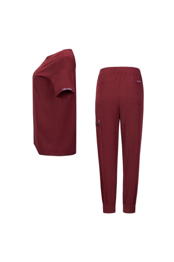 Unisex Nurse Uniform Scrubs Set, Medical Scrub Top and Pants