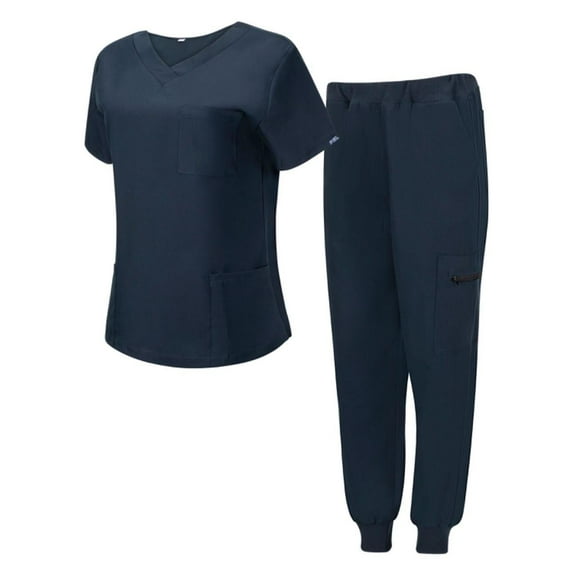 Pelican Uniforms Women Nurse Uniform Scrubs Set, Medical Scrub Top and Pants - Medium