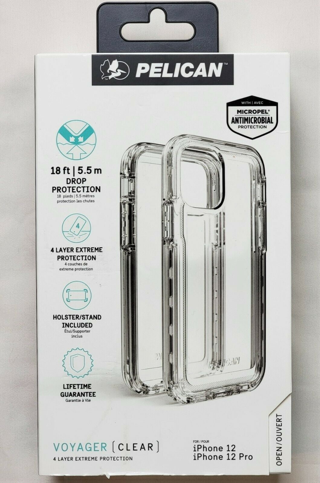 Pelican Voyager Case Holster iPhone 12/12 Pro Clear