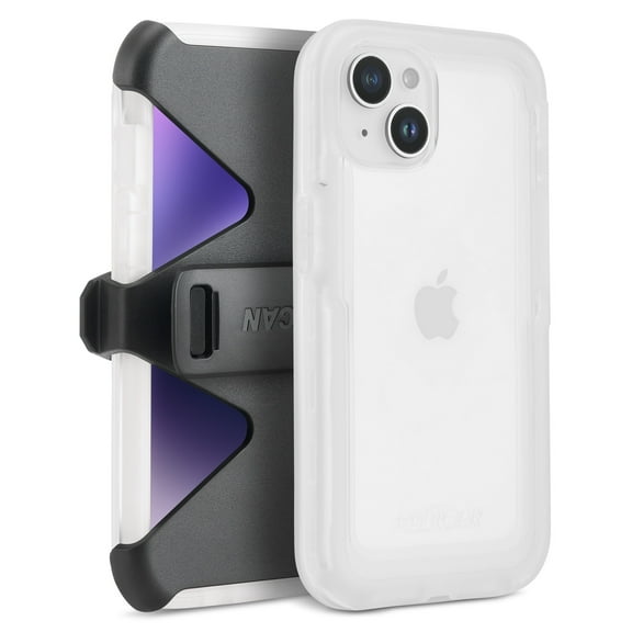 Pelican Voyager Series Case and Holster for iPhone 14 Plus - Clear/Black