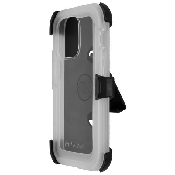 Pelican Voyager Series Apple iPhone 14 Pro Case with Belt Clip Holster [Wireless Charging Compatible] - Clear