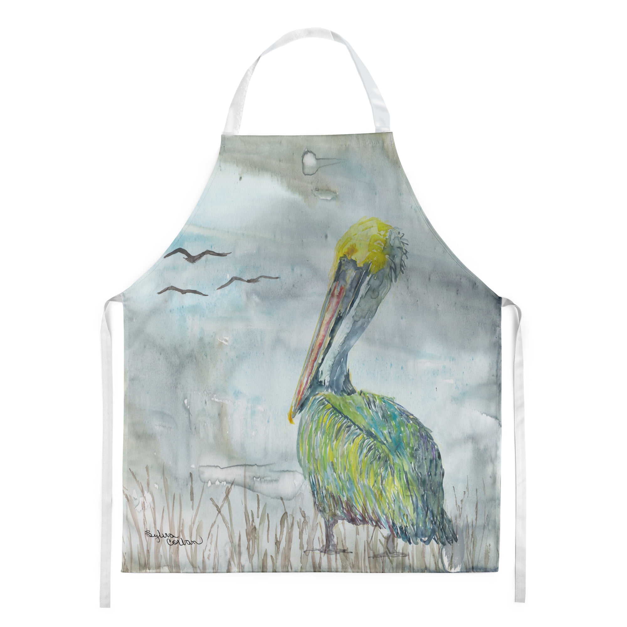 Pelican Watercolor Apron