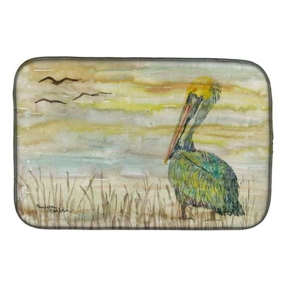 Pelican Yellow Sky Dish Drying Mat