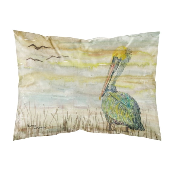 Pelican Yellow Sky Fabric Standard Pillowcase