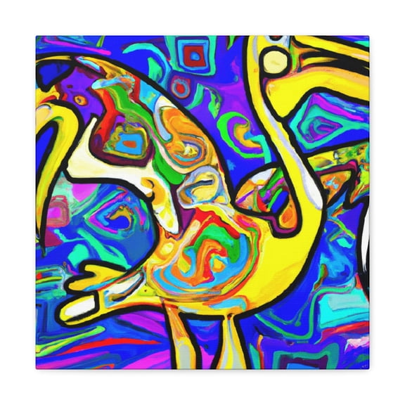 Pelican in Flight. - Canvas