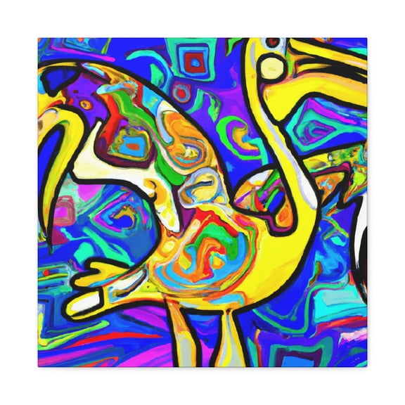 Pelican in Flight. - Canvas