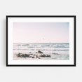 thumbnail image 1 of Pelicans Over Ocean - Monterey California Photography Ocean Waves Seascape Coast Beach Nature Minimalist Black Framed Wall Art Print 16 x 24 inches, 1 of 4