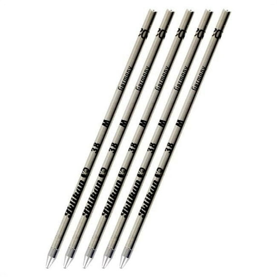 Pelikan 38 Ballpoint Pen Refills - Black - Medium Point