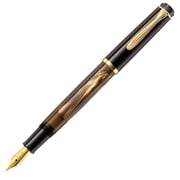 Pelikan 808880 Classic M200 Brown Marbled Fountain Pen, Fine Nib